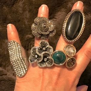 Lot of Approx (19) misc vintage fashion rings